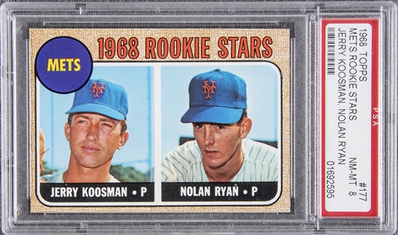 1968 Topps #177 Nolan Ryan Rookie Card – PSA NM-MT 8